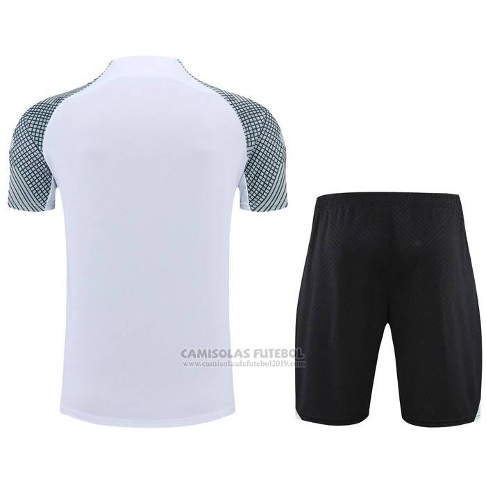 Fato de Treino Liverpool Manga Curta 2022-2023 Branco - Calcas Curta